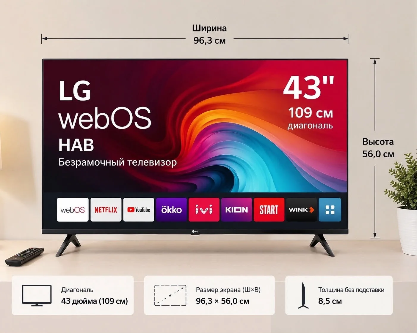 LG webOS Hab 100″