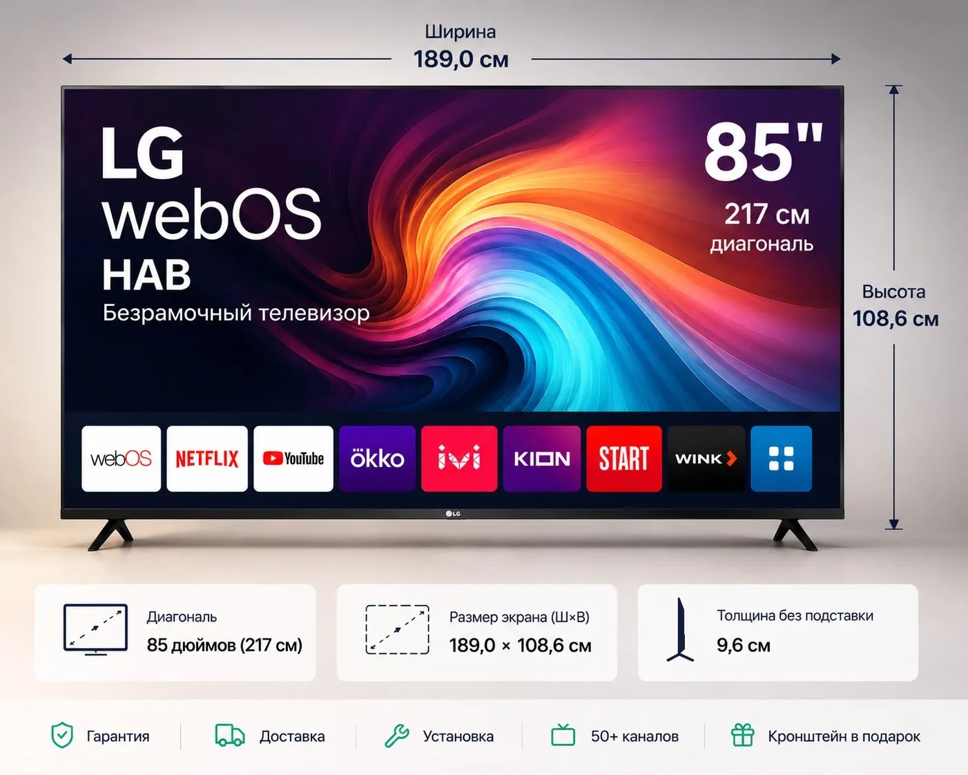 LG webOS Hab 85″